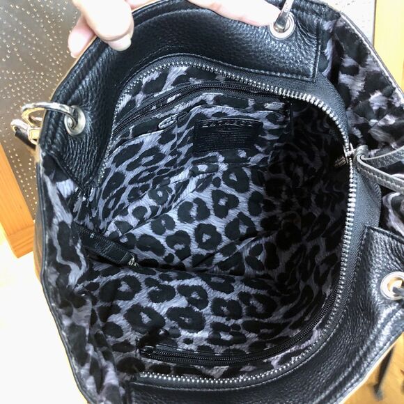 Brighton Scoop Leather Tote Bag 2 Tone Brown Fashionista Braided Strap Hardwear - Picture 10 of 16